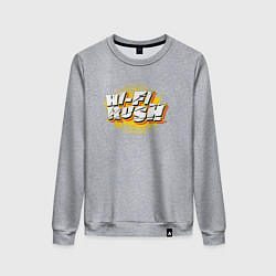 Свитшот хлопковый женский Hi-Fi Rush, цвет: меланж