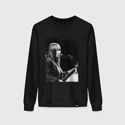 Свитшот хлопковый женский Янка Дягилева, цвет: черный