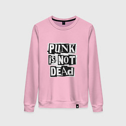 Свитшот хлопковый женский Punks, цвет: светло-розовый