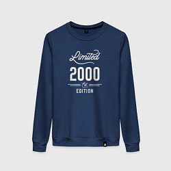 Свитшот хлопковый женский 2000 ограниченный выпуск, цвет: тёмно-синий