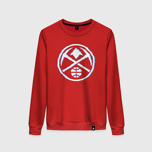 Женский свитшот Denver Nuggets neon / Красный – фото 1