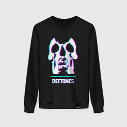 Женский свитшот Deftones glitch rock