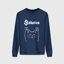 Женский свитшот Sabaton rock cat