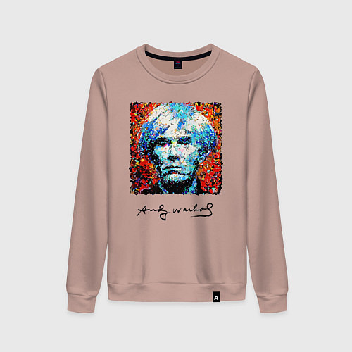 Женский свитшот Andy Warhol - celebrity / Пыльно-розовый – фото 1