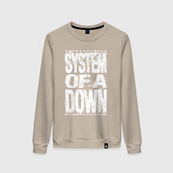 Женский свитшот System of a down - stencil