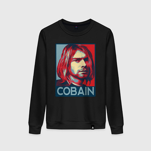 Женский свитшот Nirvana - Kurt Cobain / Черный – фото 1