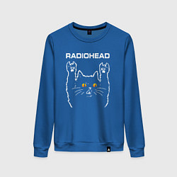 Женский свитшот Radiohead rock cat