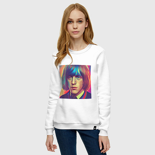 Женский свитшот Brian Jones Glitch Art / Белый – фото 3