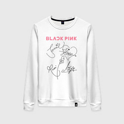 Женский свитшот Blackpink автограф