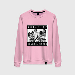 Свитшот хлопковый женский Noize with girls, цвет: светло-розовый