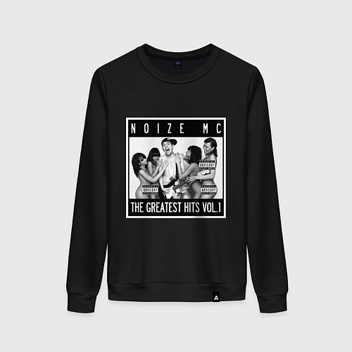 Женский свитшот Noize with girls / Черный – фото 1