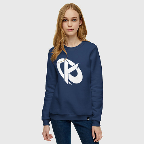 Женский свитшот Karmine Corp / Тёмно-синий – фото 3