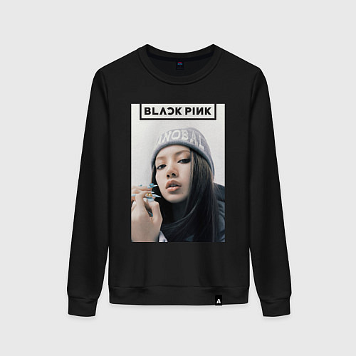 Женский свитшот Джису блэкпинк / Черный – фото 1