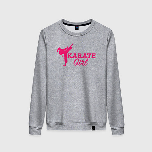 Женский свитшот Girl karate / Меланж – фото 1