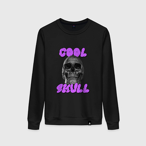 Женский свитшот Cool Skull / Черный – фото 1