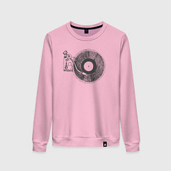 Свитшот хлопковый женский Vinyl style, цвет: светло-розовый