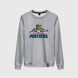 Свитшот хлопковый женский Florida panthers - hockey team, цвет: меланж