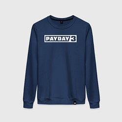Свитшот хлопковый женский Payday 3 logo, цвет: тёмно-синий