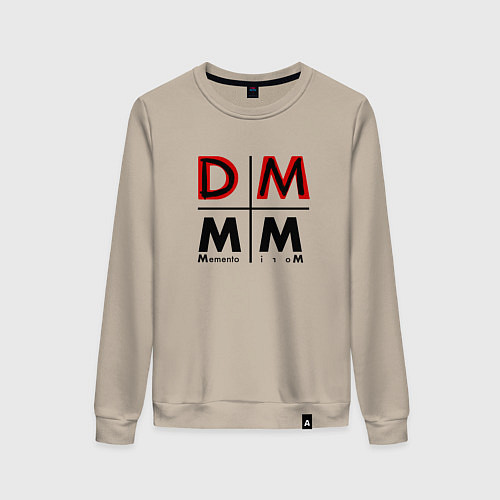 Женский свитшот Depeche Mode - Memento Mori Logo DM / Миндальный – фото 1