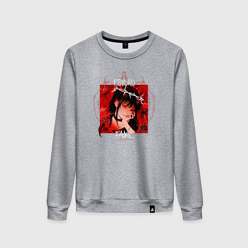 Женский свитшот Anime girl fake / Меланж – фото 1