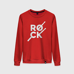 Женский свитшот Rock drummer