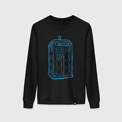 Женский свитшот Black tardis