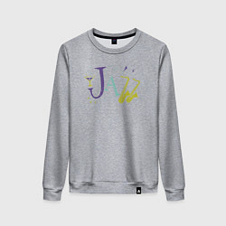 Свитшот хлопковый женский Style jazz, цвет: меланж