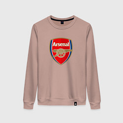 Свитшот хлопковый женский Arsenal fc sport, цвет: пыльно-розовый