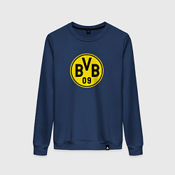 Свитшот хлопковый женский Borussia fc sport, цвет: тёмно-синий