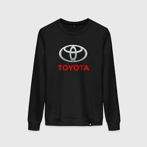 Женский свитшот Toyota sport auto brend / Черный – фото 1