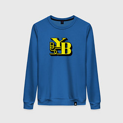 Свитшот хлопковый женский Young Boys sport fc, цвет: синий