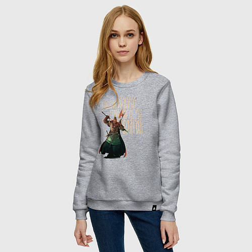 Женский свитшот Оружие древних русов / Меланж – фото 3