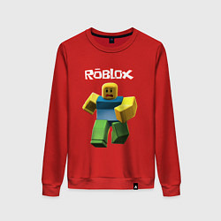 Свитшот хлопковый женский Roblox бегущий персонаж, цвет: красный