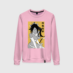 Свитшот хлопковый женский Йоруичи, цвет: светло-розовый