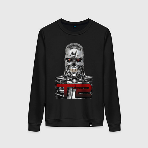 Женский свитшот Terminator 2 T800 / Черный – фото 1