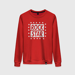 Свитшот хлопковый женский Star rock, цвет: красный