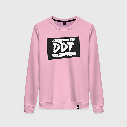 Женский свитшот ДДТ - логотип / Светло-розовый – фото 1