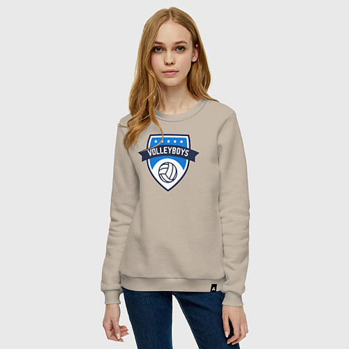 Женский свитшот Volleyboys / Миндальный – фото 3