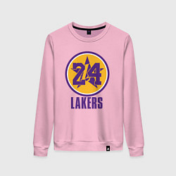 Свитшот хлопковый женский 24 Lakers, цвет: светло-розовый