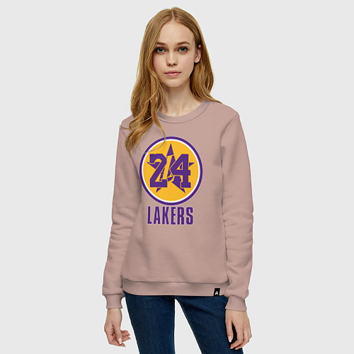 Женский свитшот 24 Lakers / Пыльно-розовый – фото 3