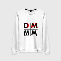 Свитшот хлопковый женский Depeche Mode - DM Memento Mori, цвет: белый