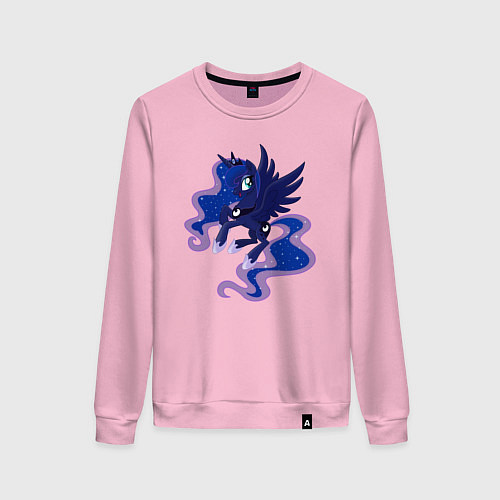 Женский свитшот Принцесса Луна из My Little Pony в кино / Светло-розовый – фото 1
