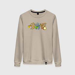 Женский свитшот Кошачий ансамбль