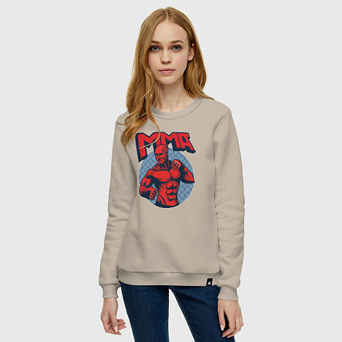 Женский свитшот MMA fight / Миндальный – фото 3