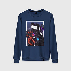 Женский свитшот ТВ Мен со Спикерменом и Камераменом