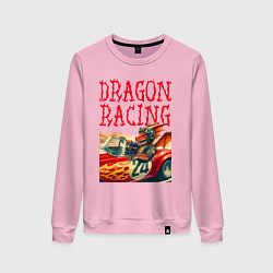 Женский свитшот Dragon cool racer - ai art