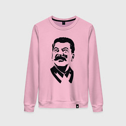 Свитшот хлопковый женский Образ Сталина, цвет: светло-розовый