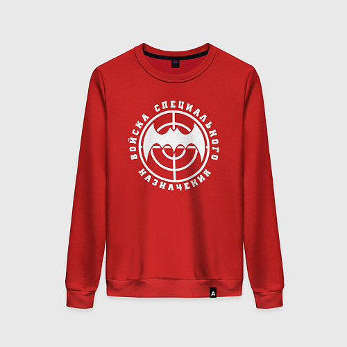 Женский свитшот Разведка - спецназ ГРУ / Красный – фото 1