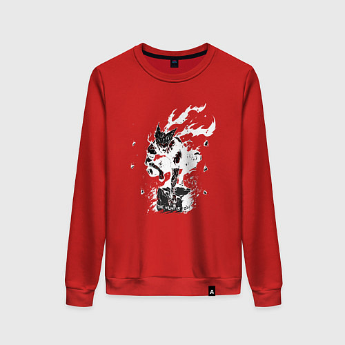 Женский свитшот Гароу на камне / Красный – фото 1