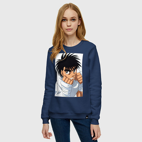 Женский свитшот Иппо Боксер / Тёмно-синий – фото 3